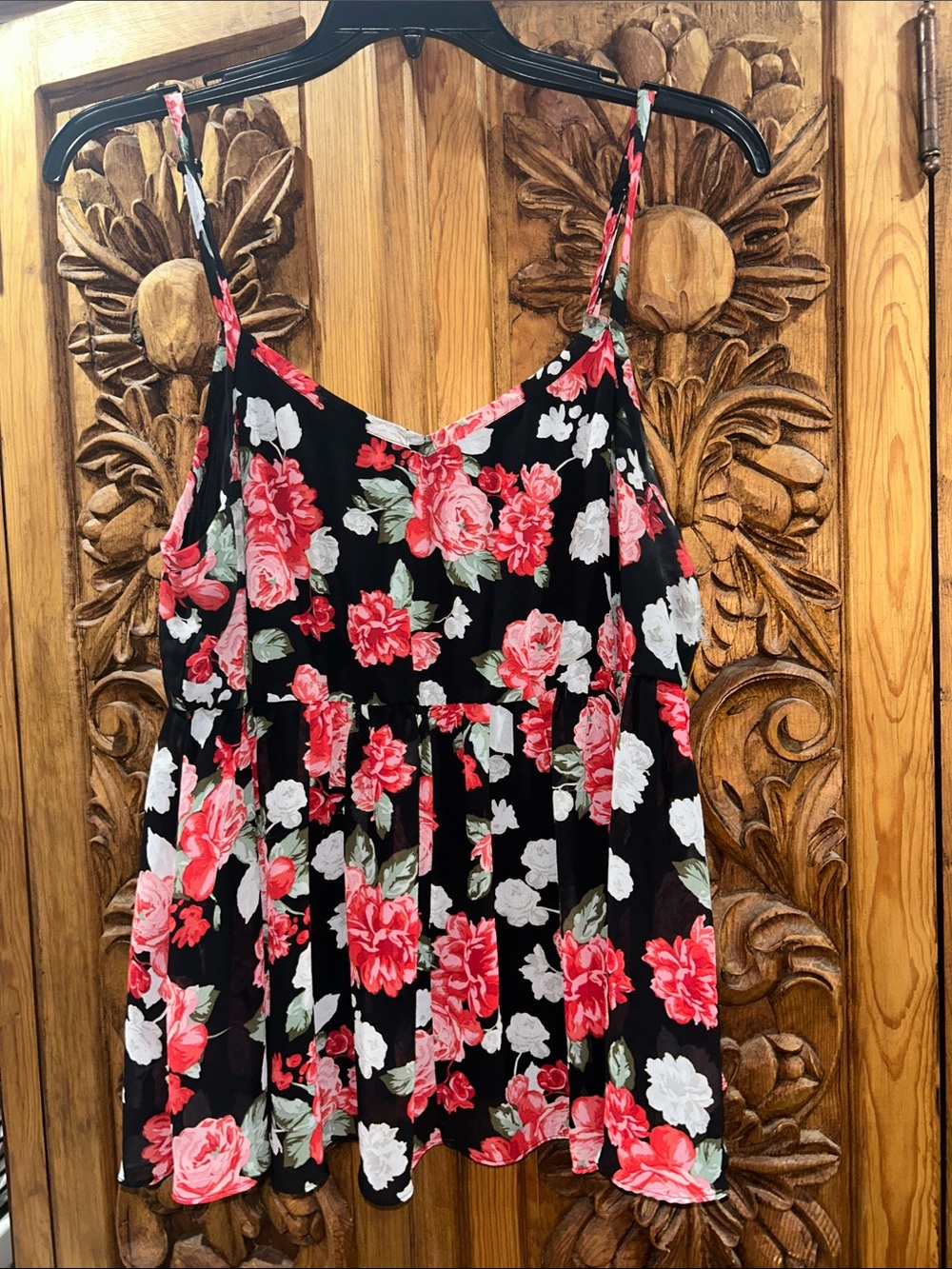 Torrid size 1 (1X) floral babydoll tank